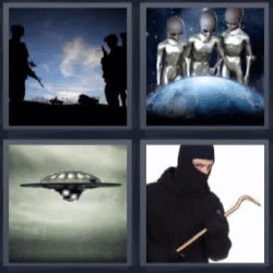 extraterrestre 4 fotos una palabra