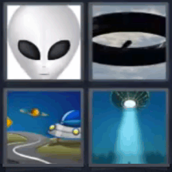 extraterrestre 4 fotos 1 palabra