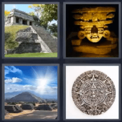 4 fotos 1 palabra pirámide estatua