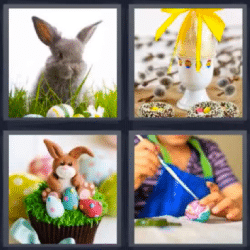 4 fotos 1 palabra conejos