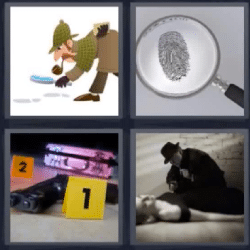 4 fotos 1 palabra detective lupa